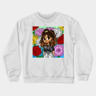 Aliyah Art Chrysanthemums Crewneck Sweatshirt